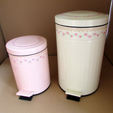 包邮缓降外贸高档欧式时尚创意金属户外家用厨房卫生间脚踏垃圾桶