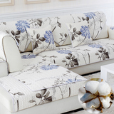 现代中式纯棉沙发垫四季组合沙发巾布艺棉沙发套田园防滑沙发坐垫