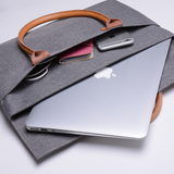 电脑手提包macbook苹果笔记本13寸air14内胆包pro15男女真皮旅行