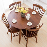 南康家具北欧全实木橡木餐桌椅组合圆形创意家具简易小户型小桌子