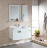 恒洁浴室柜组合橡木 简约现代 绿色四叶草 镜柜 洗脸台盆 包邮
