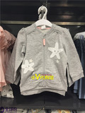 香港正品代购 H&M女婴童春装 笑脸星星贴布口袋拉链夹克外套