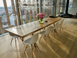 北欧纯实木餐桌桌子个性长桌工作台简约办公桌 设计师创意家具