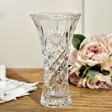 现代简约透明水晶花瓶兰花/风车/太阳花玻璃花瓶客厅餐桌台面花器
