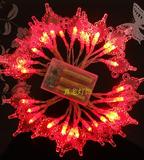 LED红色中国结电池灯彩灯闪灯串灯节日圣诞装饰灯户外星星灯