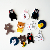 【萌小依】可爱卡通日本黑熊冰箱贴创意个性磁铁磁贴吸铁石磁性贴