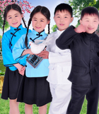 男女童民国学生装五四青年服装儿童成人款中山装演出服民国风古装