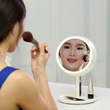 高清LED化妆镜台灯公主随身便携折叠台面灯韩国简约台式镜子
