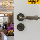 穆勒MUNLE青古铜房门锁简约美式复古地中海田园风格室内锁木门锁