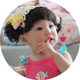 婴幼儿童发带 韩版头饰 女宝宝假发带 小孩流海发带 百天拍照饰品