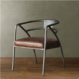 美式复古创新铁艺家具实木餐椅靠背孔雀椅剑背椅特价餐桌椅子