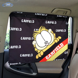 加菲猫卡通汽车用吸盘式窗帘儿童侧窗遮阳帘车窗遮光布车帘遮阳挡