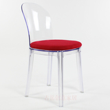 时尚餐椅水晶透明亚克力椅子咖啡厅休闲接待会所洽谈 设计色椅子