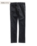 RRL SLIM-FIT CHINO 复古咔叽修身做旧褪色硫磺黑男棉质工装裤