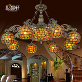 欧式地中海波西米亚客厅餐厅卧室大厅铁艺吊灯吸顶灯马赛克吊灯