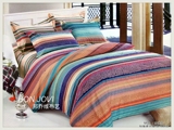 邦乔维布艺2.4米宽幅-纯棉斜纹四件套AB版棉布床品床单被罩布料