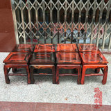 正品  老挝大红酸枝全实木小凳子中式仿古换鞋凳交趾黄檀小方凳