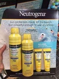 现货最好的防晒Neutrogena露得清海滩防水防晒喷雾SPF70,4支装