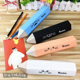 创意仿真铅笔文具袋韩国个性硅胶笔袋男女学生化妆品收纳盒包邮