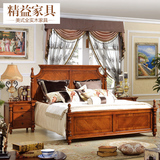 美式乡村纯实木双人床欧式古典1.5米1.8米婚床简美板式卧室大床