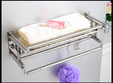 新款包邮304不锈钢毛巾架加厚 单层浴巾架卫生间浴室挂件置物架