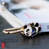 熊猫金属书签 四川成都旅游纪念品精美盒装中国风出国送老外礼品