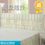 夏季加棉加厚蕾丝床头罩1.5m 1.8m床头套韩式布艺皮床靠背防尘套