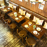 北欧茶餐厅沙发卡座咖啡厅桌椅奶茶店饮品店桌椅套餐组合餐饮桌椅