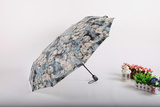 包邮防晒伞复古玫瑰伞女士伞创意个性全自动三折叠伞油画伞晴雨伞
