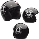 美国代购 现货BELL500限量版亮黑草花哈雷机车头盔 酷炫3/4半盔