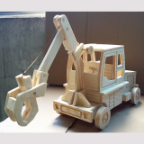玩具车木质工艺品车模型实木汽车工艺品车儿童玩具实木玩具大抓机