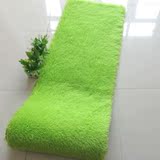 卧室床边地毯地垫定做满铺飘窗长条防滑卫浴吸水进门门厅门垫绿色