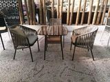 咖啡厅室内外休闲餐椅户外别墅花园阳台创意藤椅子样板房装饰桌椅