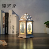 创意欧式台灯 地中海喜马拉雅水晶盐灯 卧室床头灯温馨浪漫小夜灯