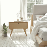 设计师创意北欧床头柜 原木色床边柜单抽屉收纳柜小柜子储物柜子