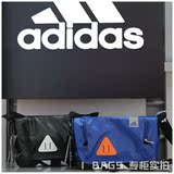 Adidas 阿迪达斯2016正品新款男女大LOGO黑蓝单肩背包挎包A95706