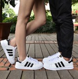美国代购adidas阿迪达斯三叶草金标superstar贝壳板鞋运动鞋男女