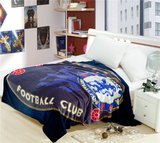 足球球迷用品纪念品 切尔西冬季床上用品绒毛毯床单空调被子 蓝军
