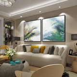 新品抽象现代简约新中式客厅装饰画写意样板房卧室沙发背景墙挂画