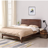 北欧纯实木床小户型现代简约中式1.5米双人床1.8米卧室实木家具