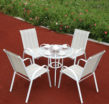 户外休闲桌椅星巴克特斯林花园阳台庭院露天桌椅家具组合大太阳伞