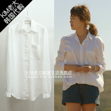 预售 包韩国直邮国际件韩国正品代购太阳的后裔宋慧乔同款白衬衫
