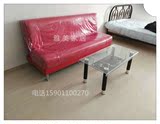 特价多功能简约可折叠皮革沙发床 双人组合客厅沙发 小户型沙发床
