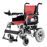 上海贝珍BZ-6201电动轮椅老年人代步残疾人轻便折叠轮椅 锂电池