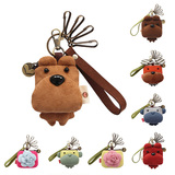 新款韩国小熊汽车钥匙扣迷你拉链硬币零钱包男女创意可爱包包挂件