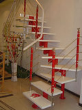 武汉厂价直销 复式楼 脊锁亮环楼梯 纯实木踏板 免费测量 包安装