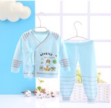 新生儿和尚服纱衣线衣服套装男女宝宝婴儿开衫毛衣系带纯棉针织衫