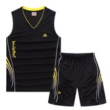 2016夏季无袖运动篮球服男青少年背心短裤套装男式跑步两件套大码