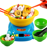 儿童厨房过家家仿真火锅游戏玩具益智练习筷子幼儿园区角娃娃家