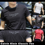 CALVIN KLEIN 男士CK圆领短袖T恤 修身V领清凉柔顺 美国正品代购2